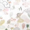 Printed Cotton FICELLE White / Gray Multicolored